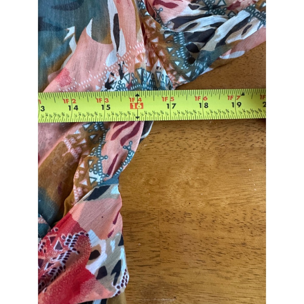 NWT Spy Zone Exchange Diva Distorted Tropical Animal Maxi Dress Wrap V-Neck Sz S - Picture 8 of 10